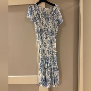 Perch by Blu Pepper Blue and White maxi dress